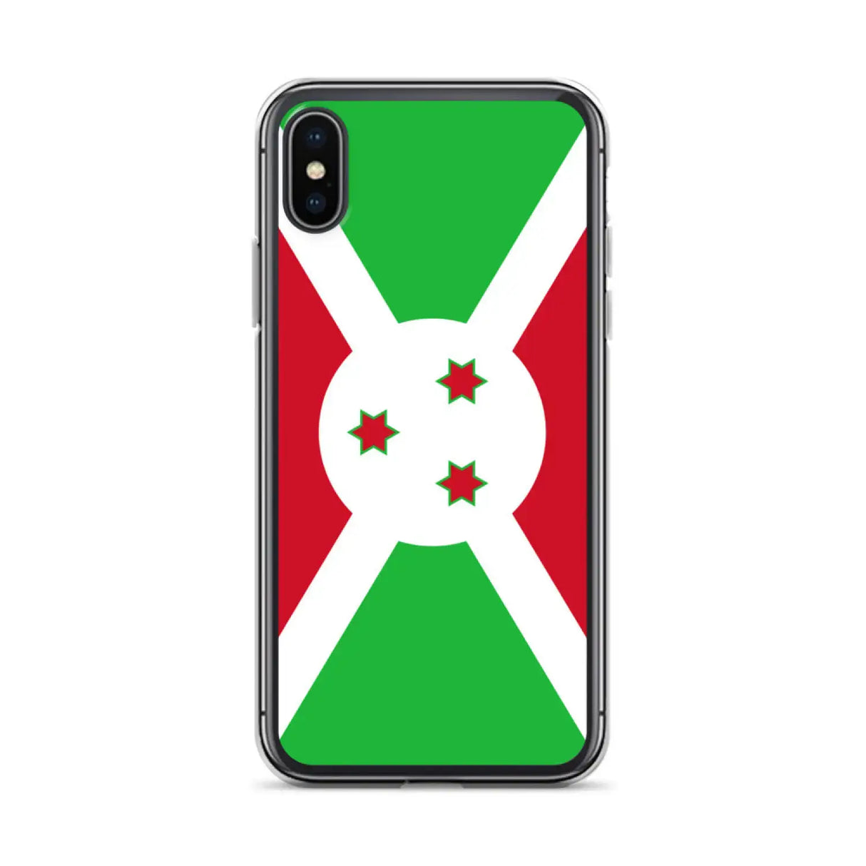 Coque iphone drapeau burundi souple antichoc transparente