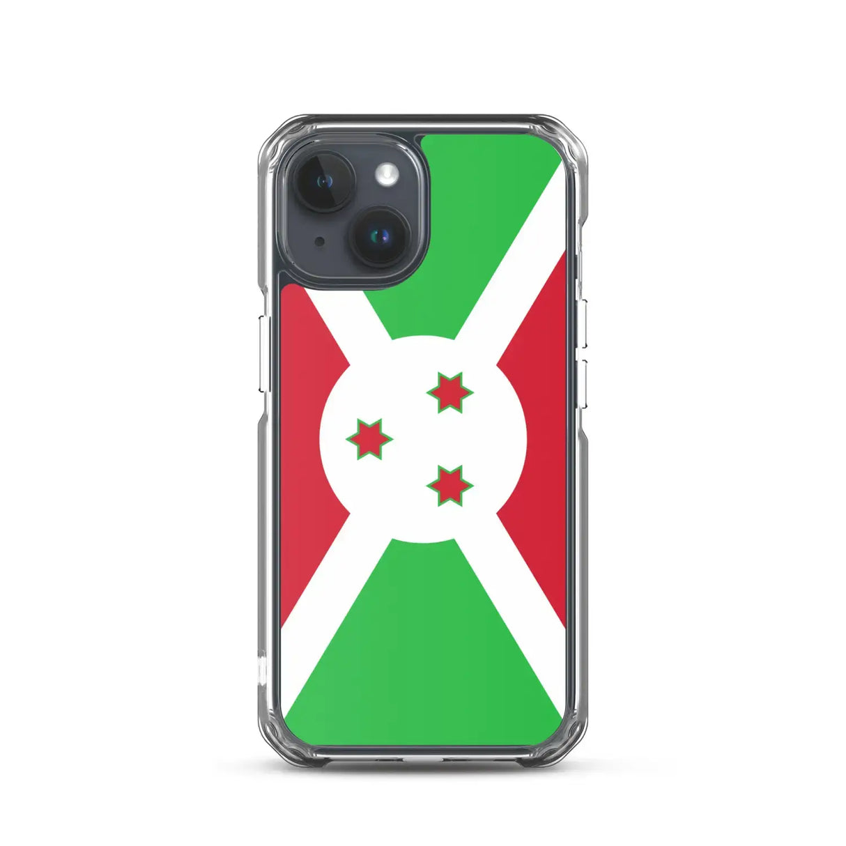 Coque iphone drapeau burundi souple antichoc transparente