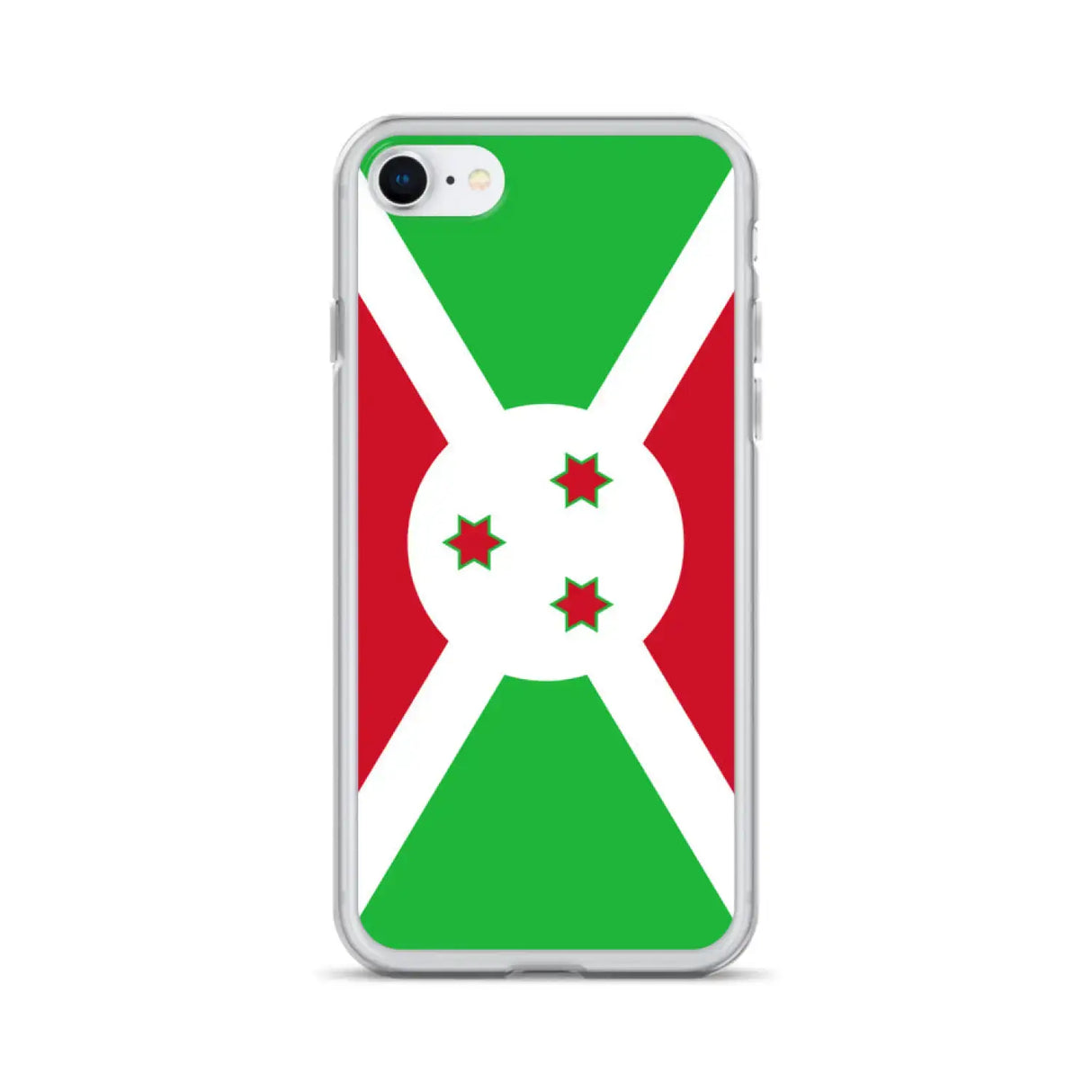 Coque iphone drapeau burundi souple antichoc transparente