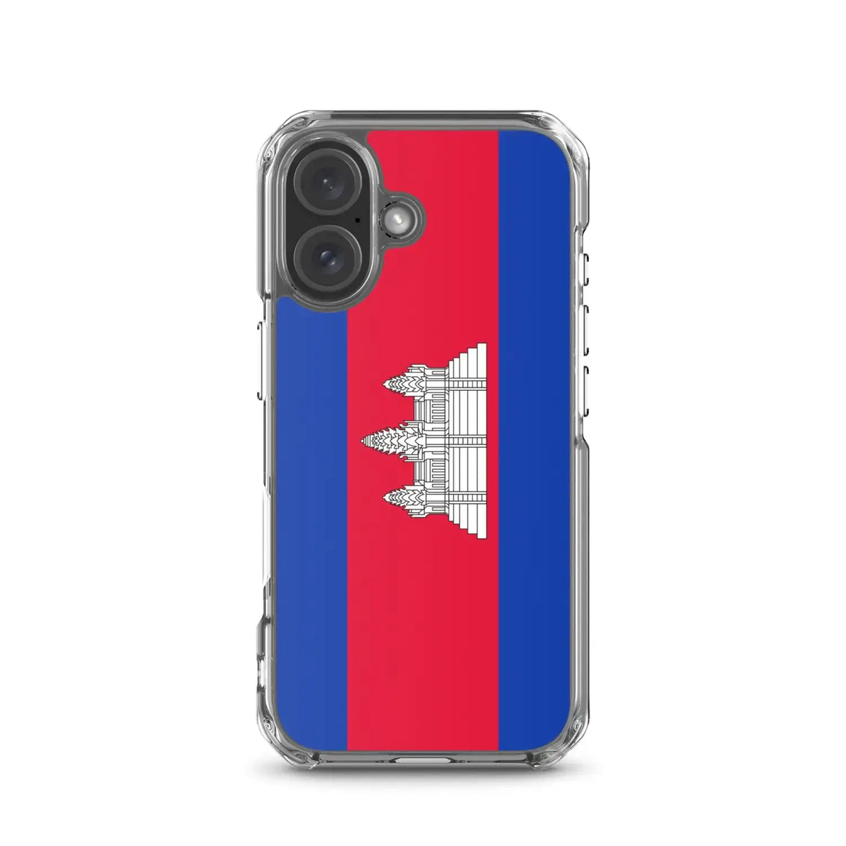 Coque iphone drapeau cambodge souple antichoc transparente