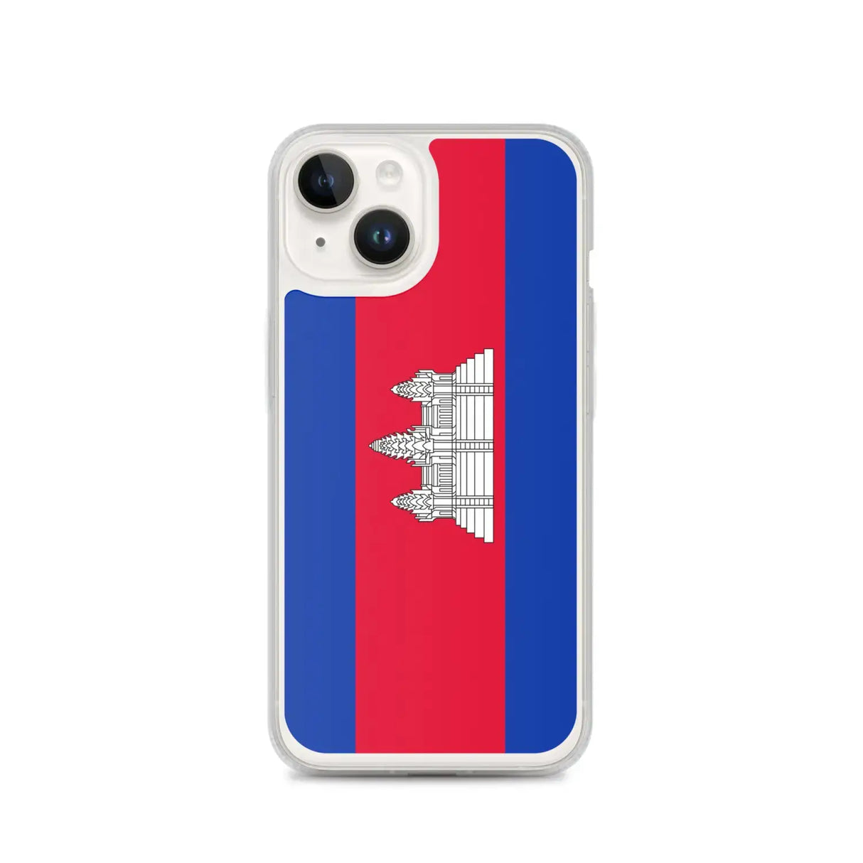Coque iphone drapeau cambodge souple antichoc transparente