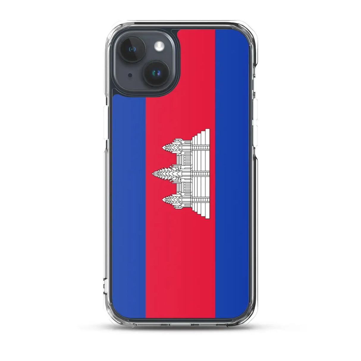 Coque iphone drapeau cambodge souple antichoc transparente