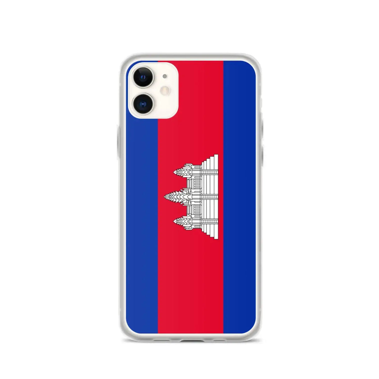 Coque iphone drapeau cambodge souple antichoc transparente