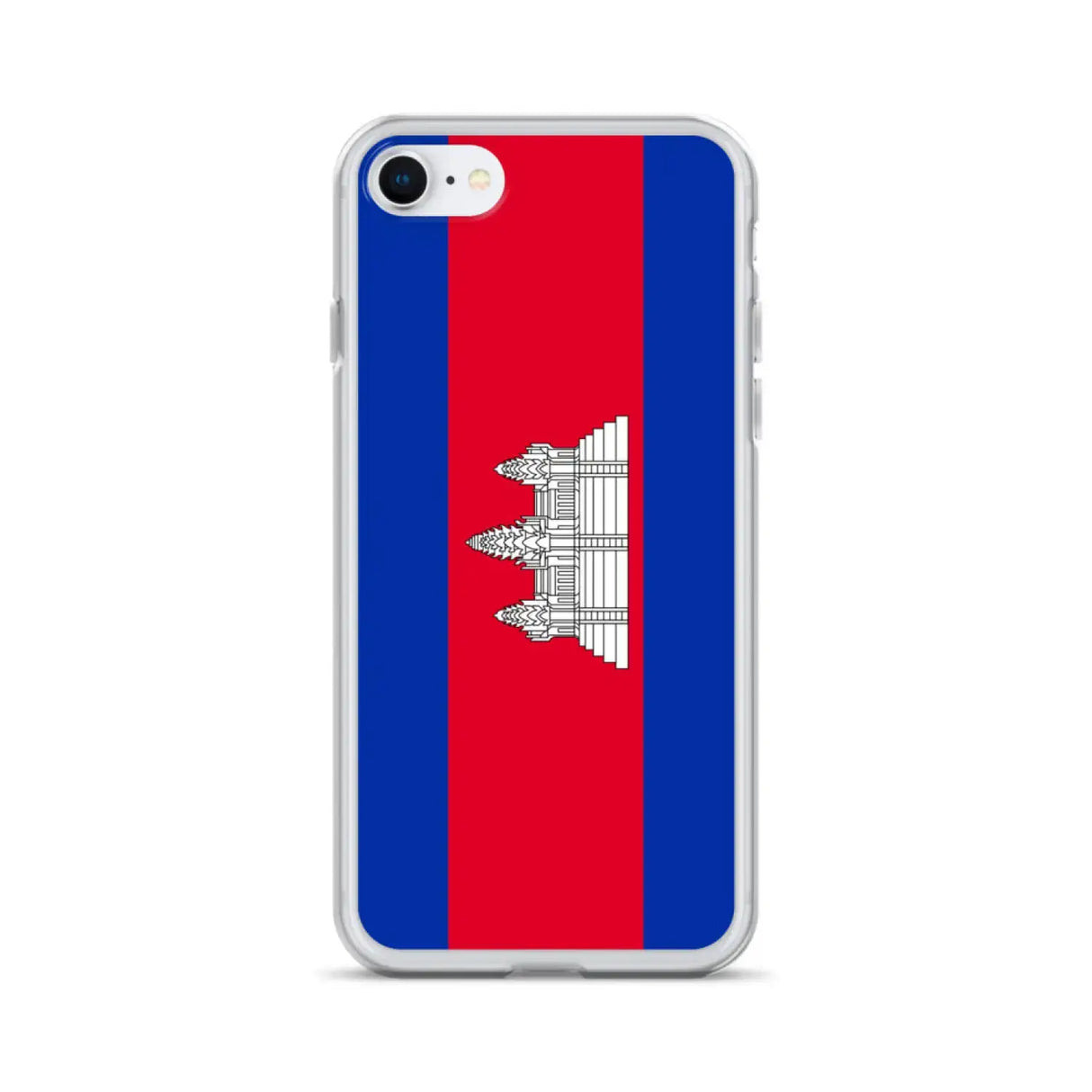 Coque iphone drapeau cambodge souple antichoc transparente