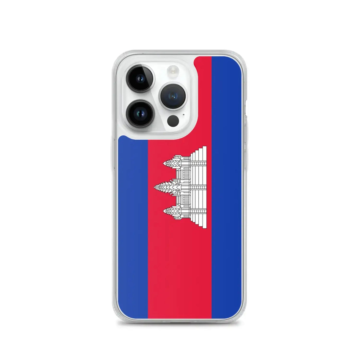 Coque iphone drapeau cambodge souple antichoc transparente