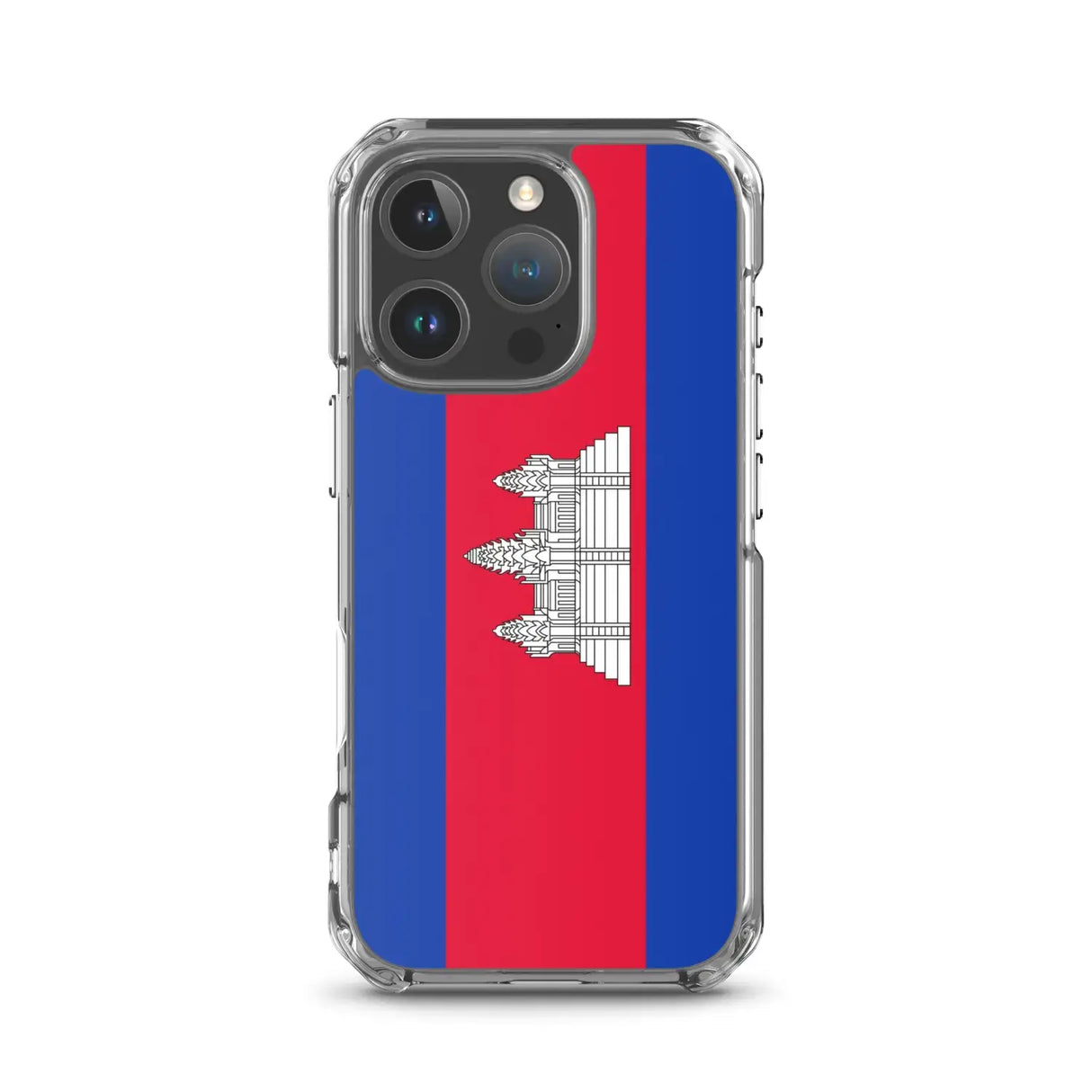 Coque iphone drapeau cambodge souple antichoc transparente