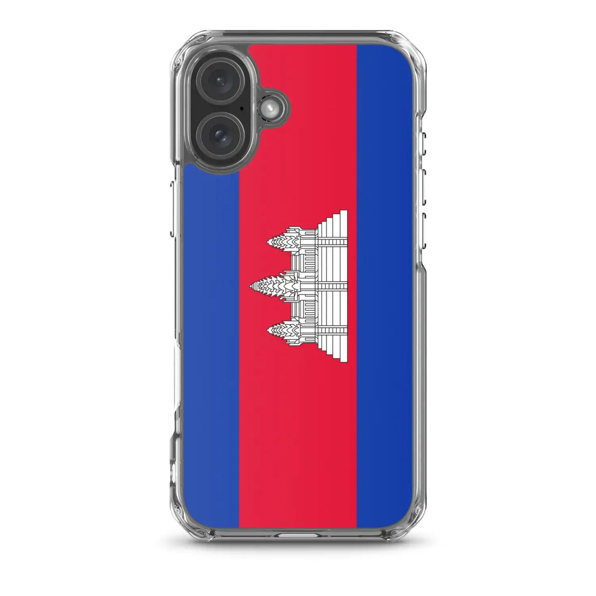 Coque iphone drapeau cambodge souple antichoc transparente