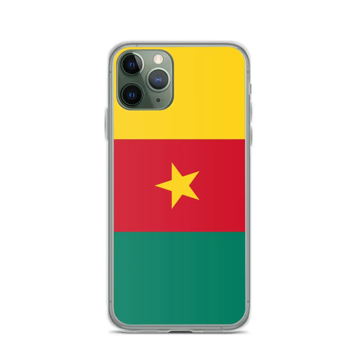 Coque iphone drapeau cameroun souple antichoc transparente