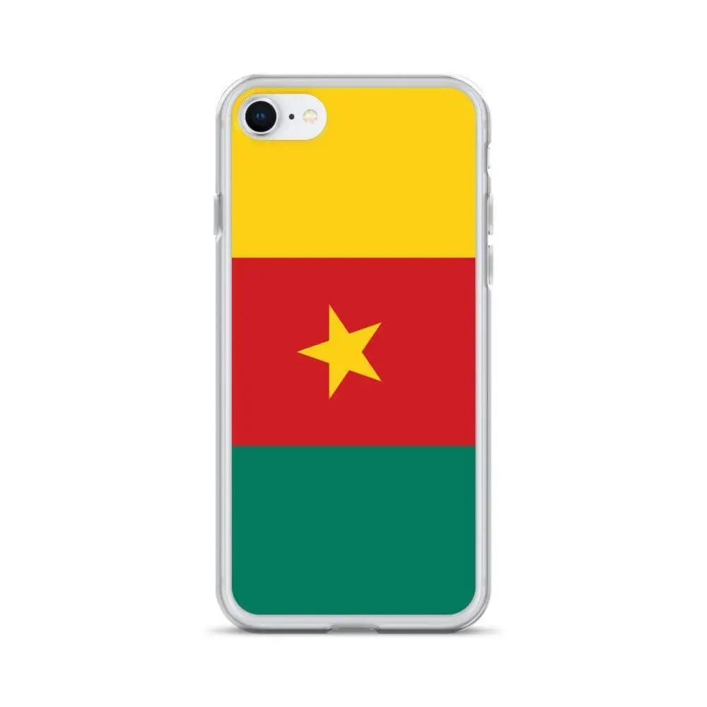 Coque iphone drapeau cameroun souple antichoc transparente