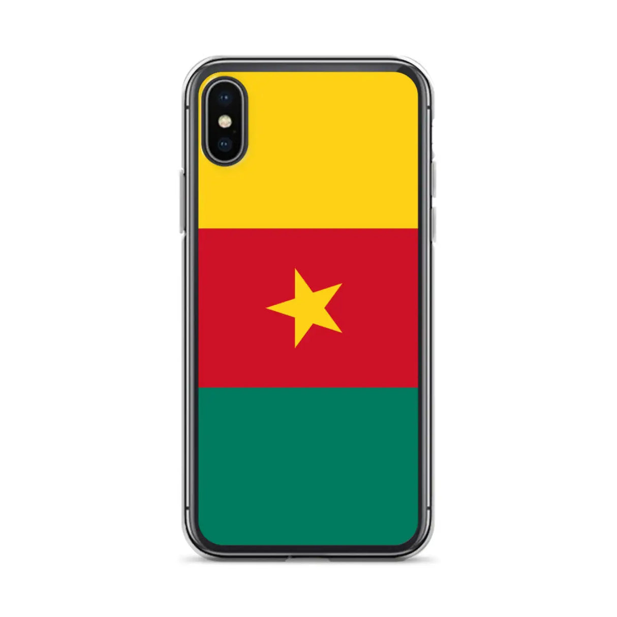 Coque iphone drapeau cameroun souple antichoc transparente