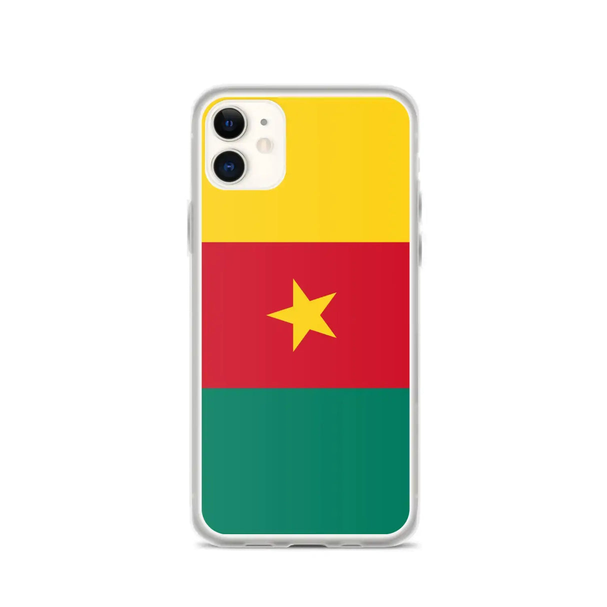 Coque iphone drapeau cameroun souple antichoc transparente