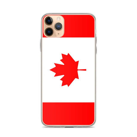Coque iphone drapeau canada souple antichoc transparente