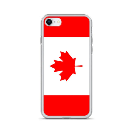 Coque iphone drapeau canada souple antichoc transparente
