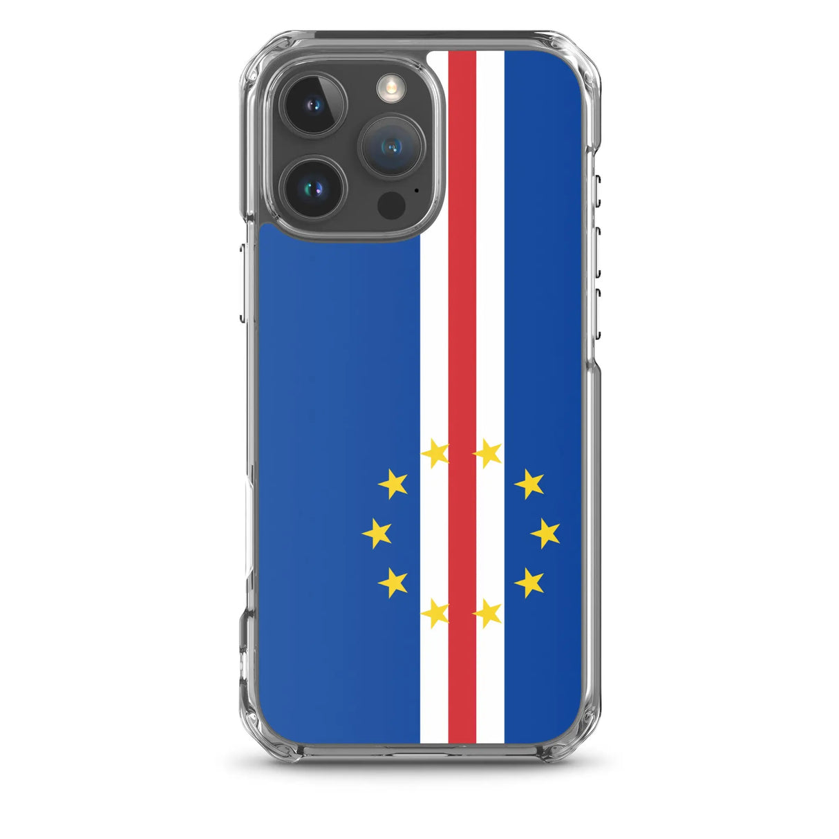 Coque iphone drapeau cap-vert souple antichoc transparente