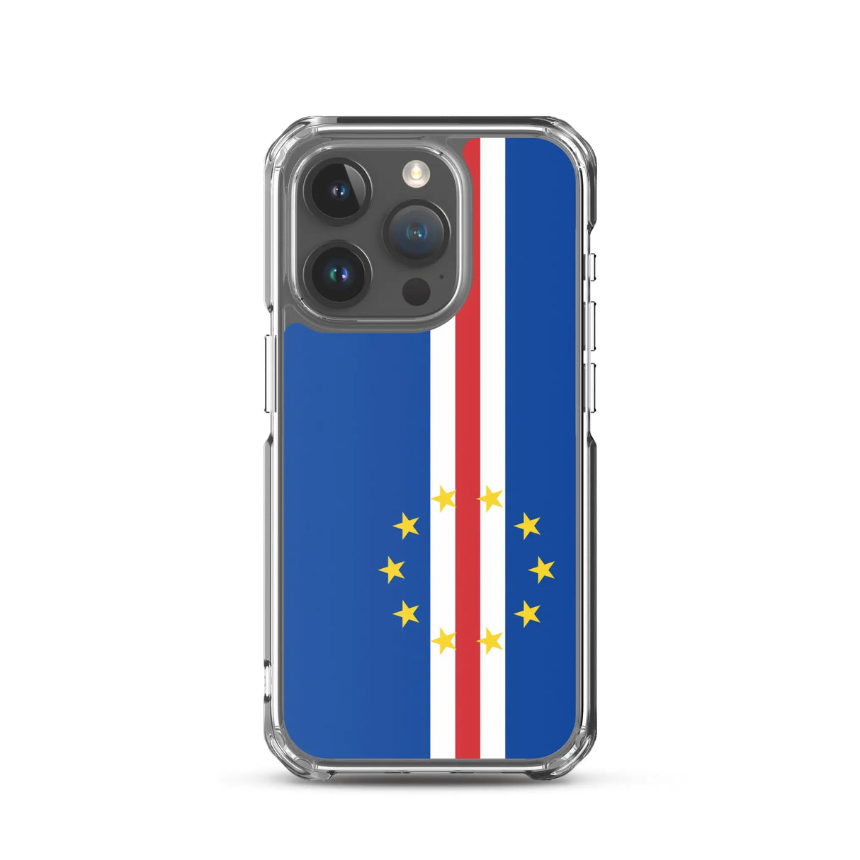 Coque iphone drapeau cap-vert souple antichoc transparente