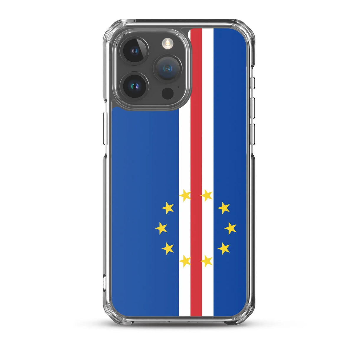 Coque iphone drapeau cap-vert souple antichoc transparente