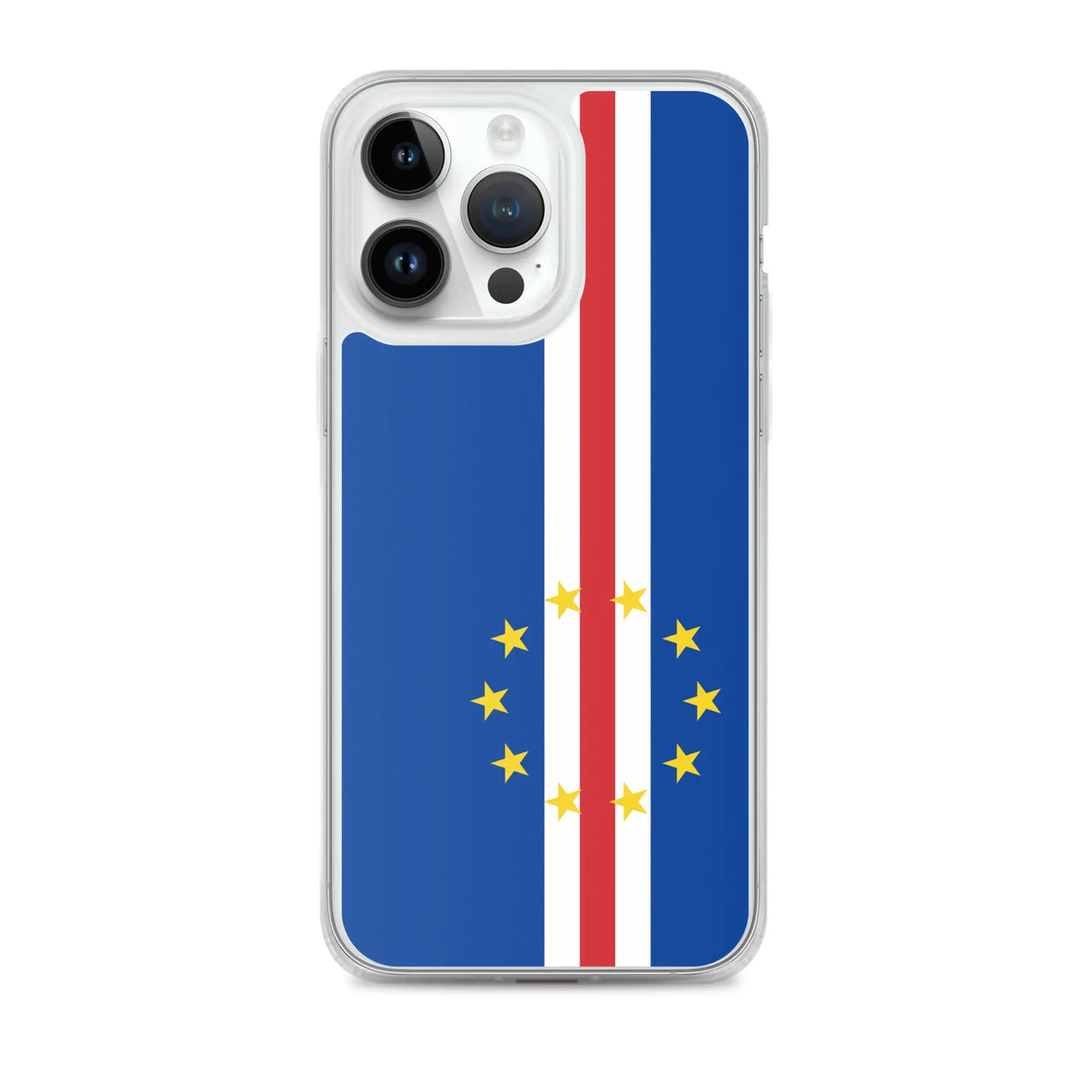 Coque iphone drapeau cap-vert souple antichoc transparente