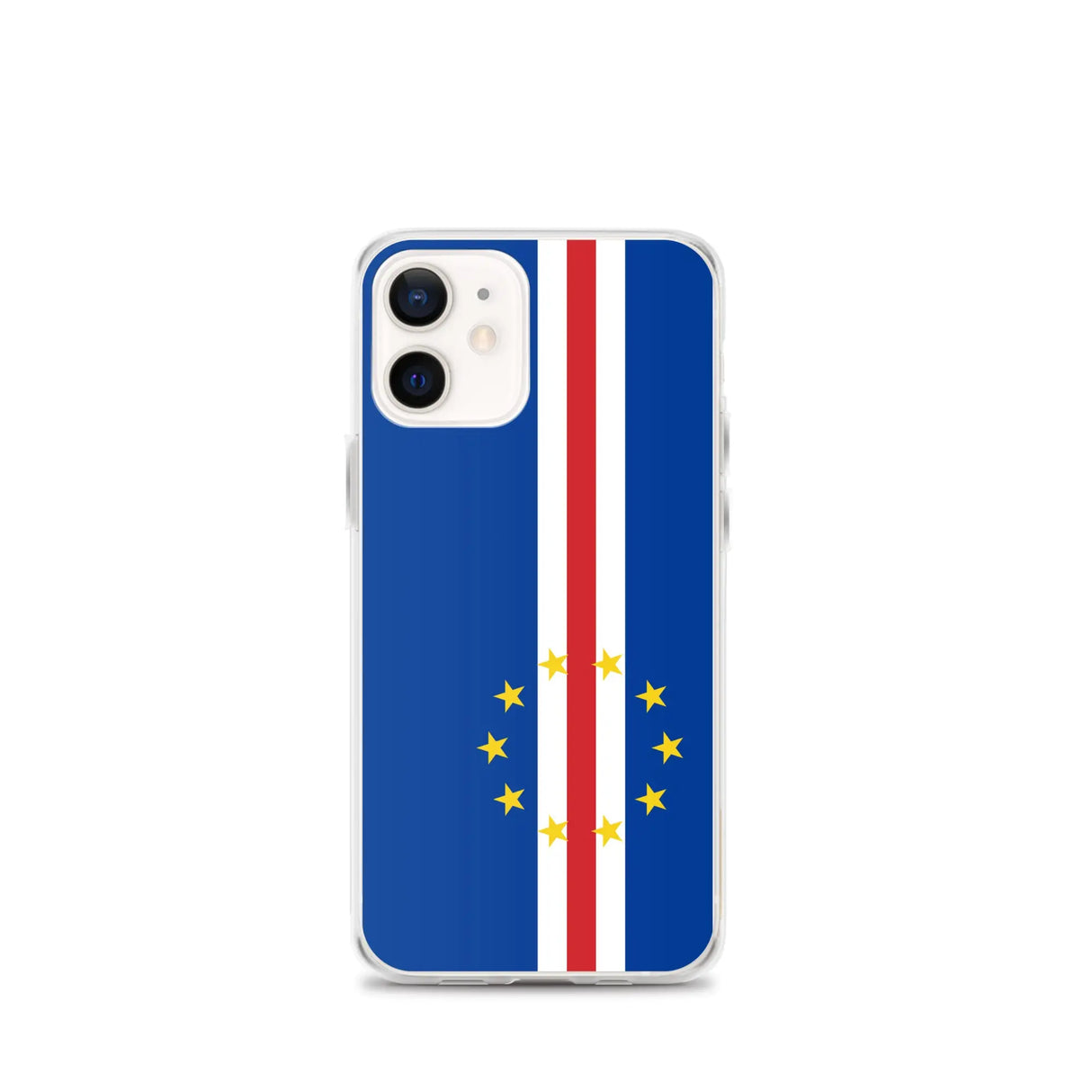 Coque iphone drapeau cap-vert souple antichoc transparente