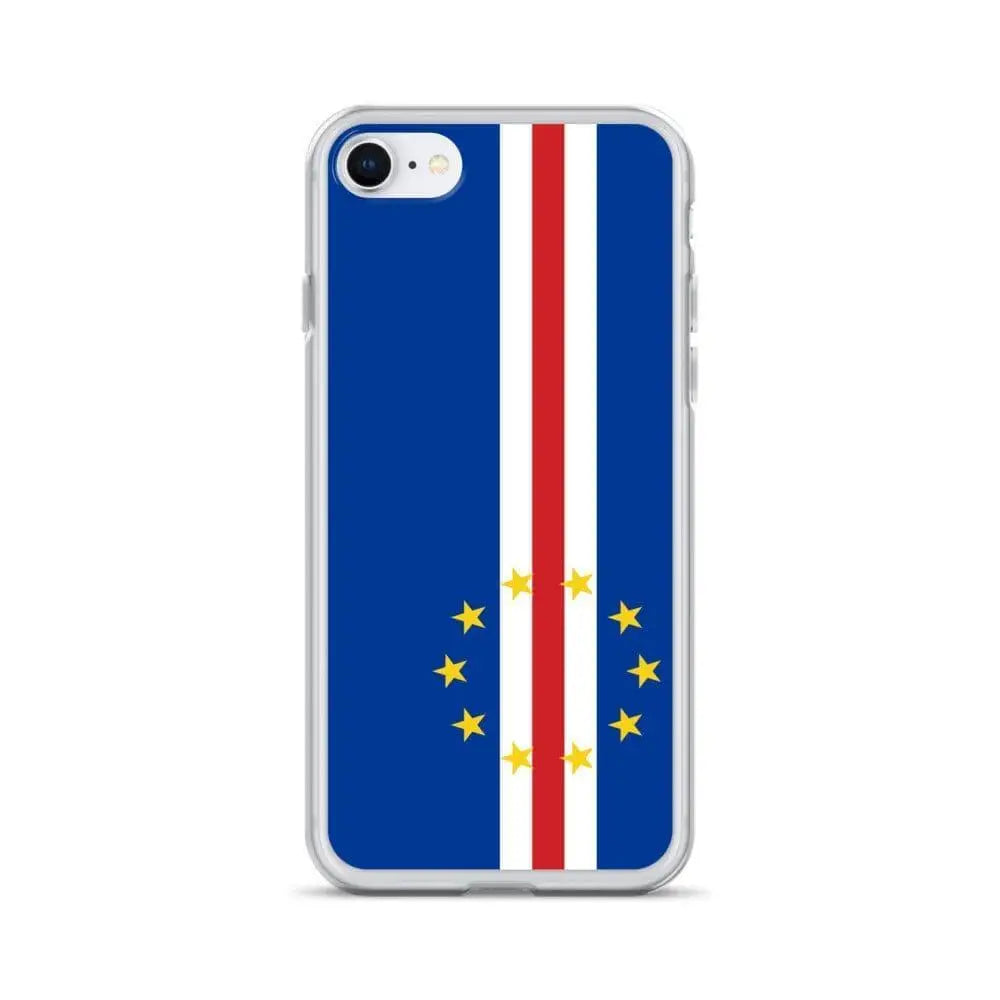Coque iphone drapeau cap-vert souple antichoc transparente