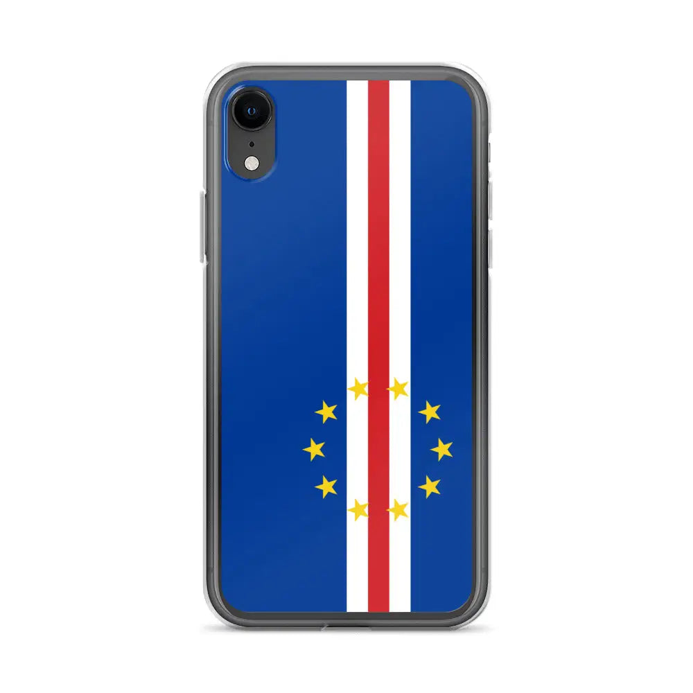 Coque iphone drapeau cap-vert souple antichoc transparente