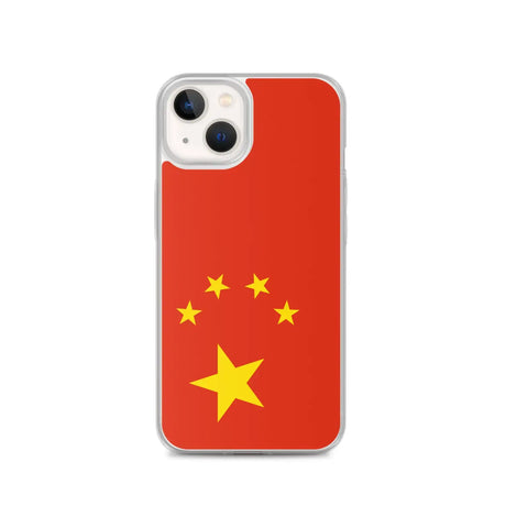 Coque iphone drapeau chine souple transparente antichoc