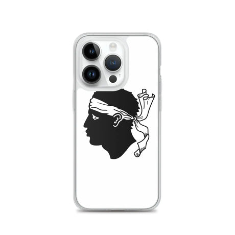 Coque iphone drapeau corse souple antichoc transparente