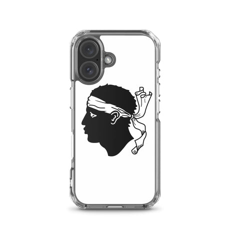 Coque iphone drapeau corse souple antichoc transparente