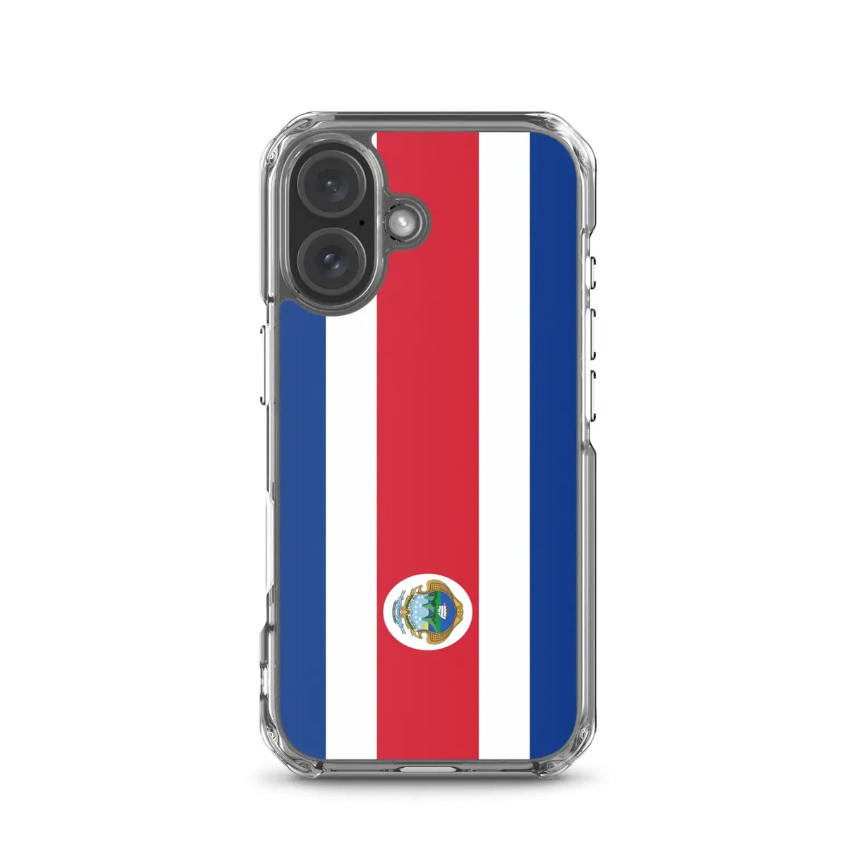 Coque iphone drapeau costa rica souple antichoc transparente