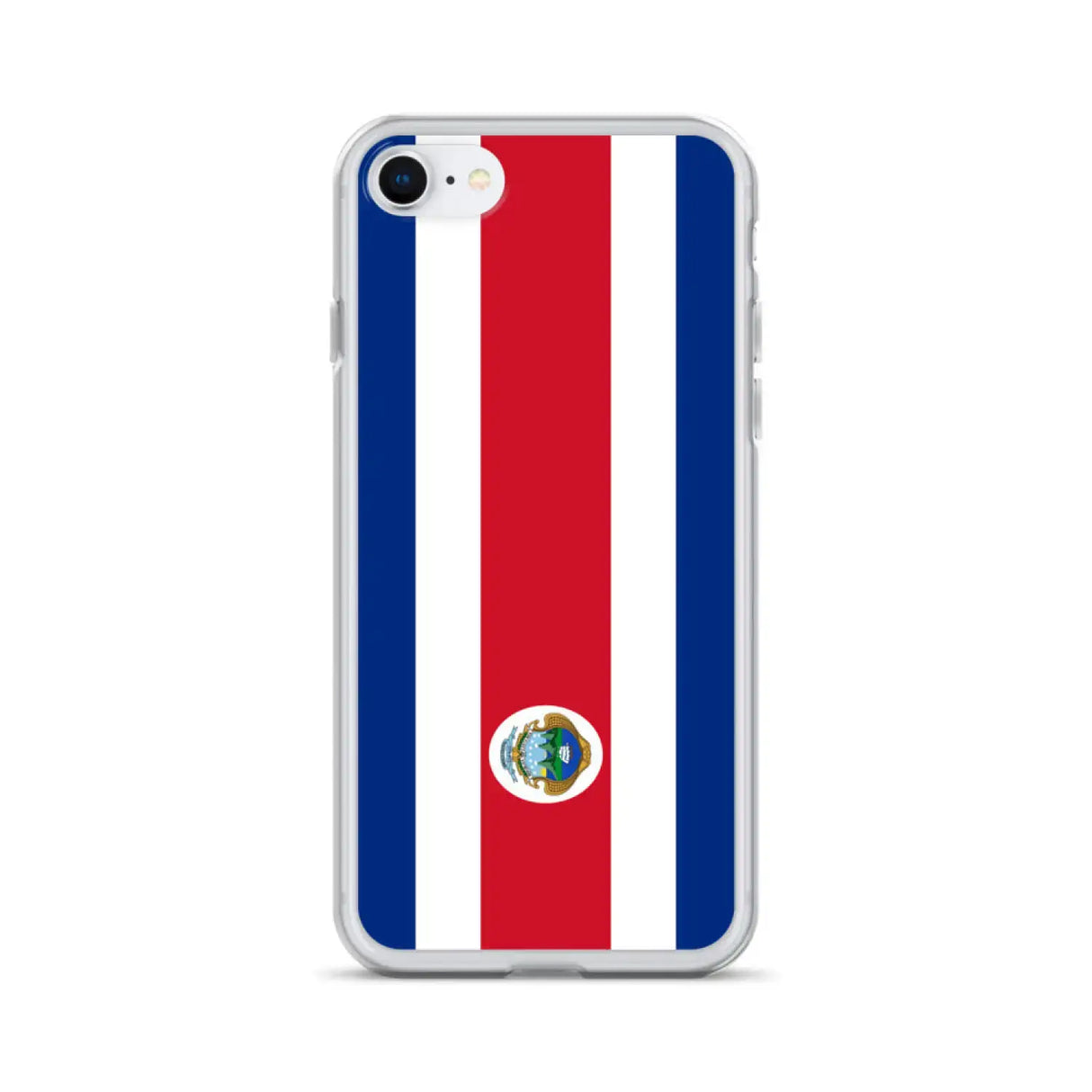 Coque iphone drapeau costa rica souple antichoc transparente