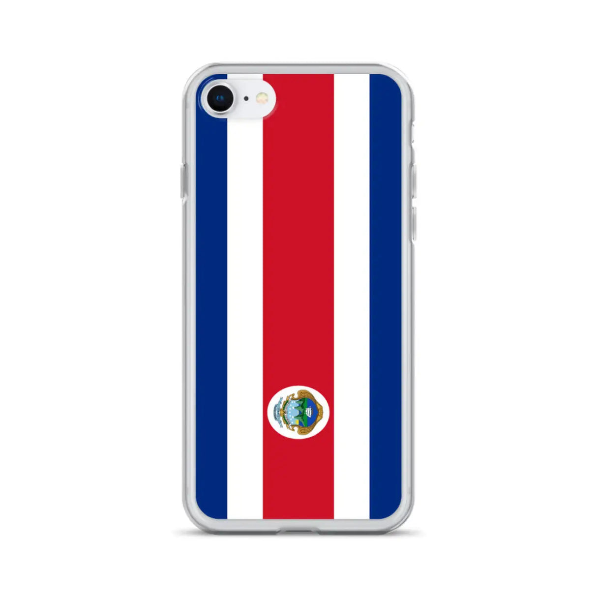 Coque iphone drapeau costa rica souple antichoc transparente