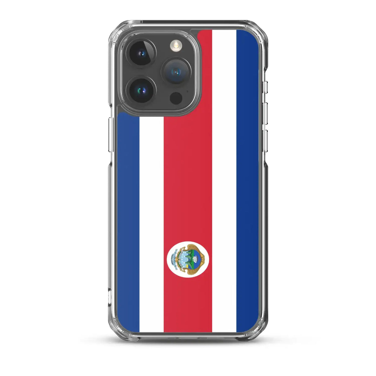 Coque iphone drapeau costa rica souple antichoc transparente