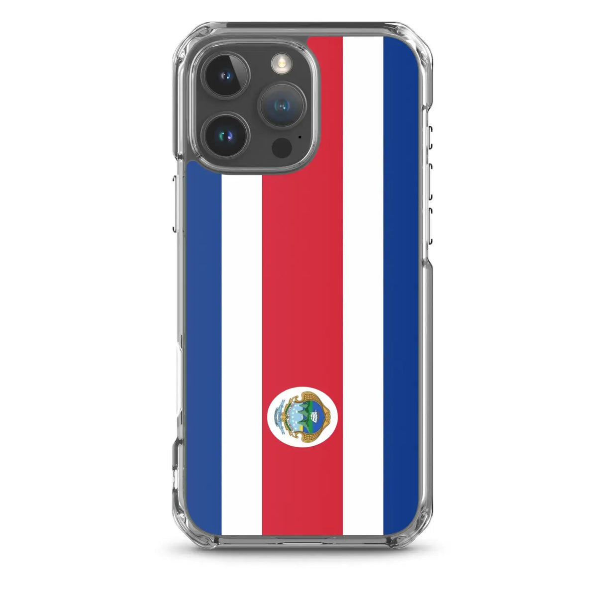 Coque iphone drapeau costa rica souple antichoc transparente