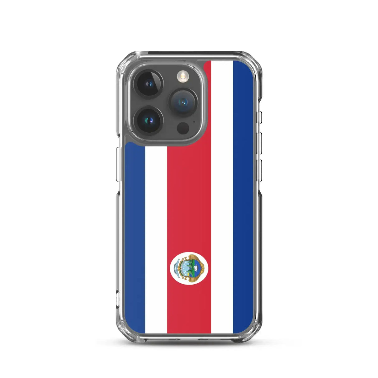 Coque iphone drapeau costa rica souple antichoc transparente