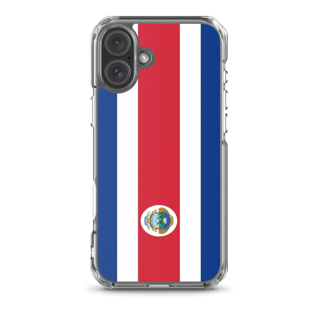 Coque iphone drapeau costa rica souple antichoc transparente