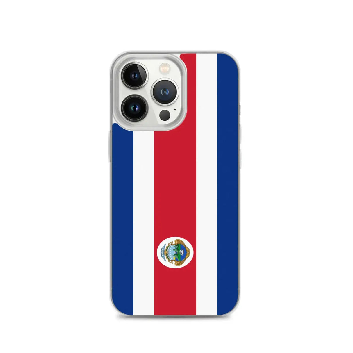 Coque iphone drapeau costa rica souple antichoc transparente