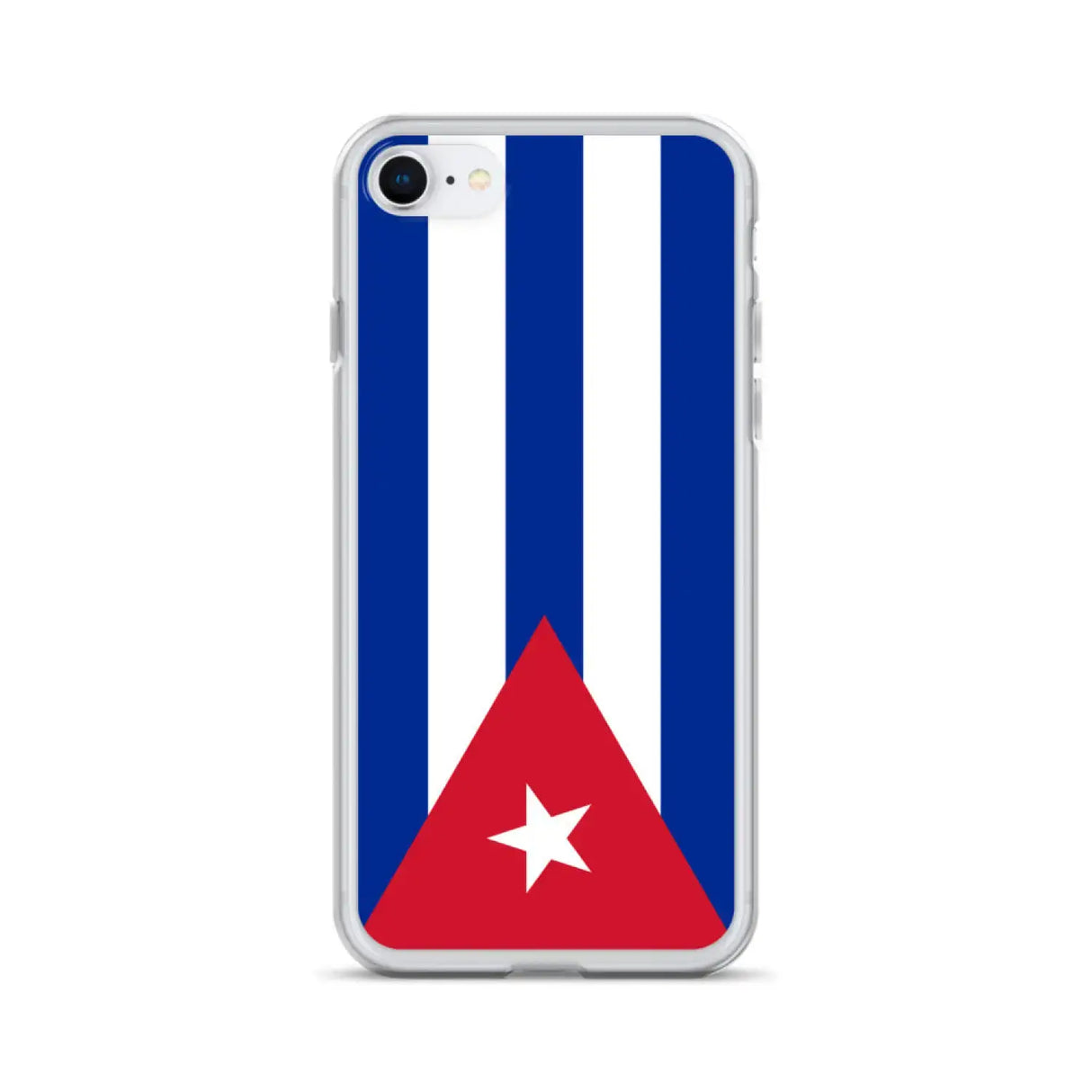 Coque iphone drapeau cuba souple antichoc transparente