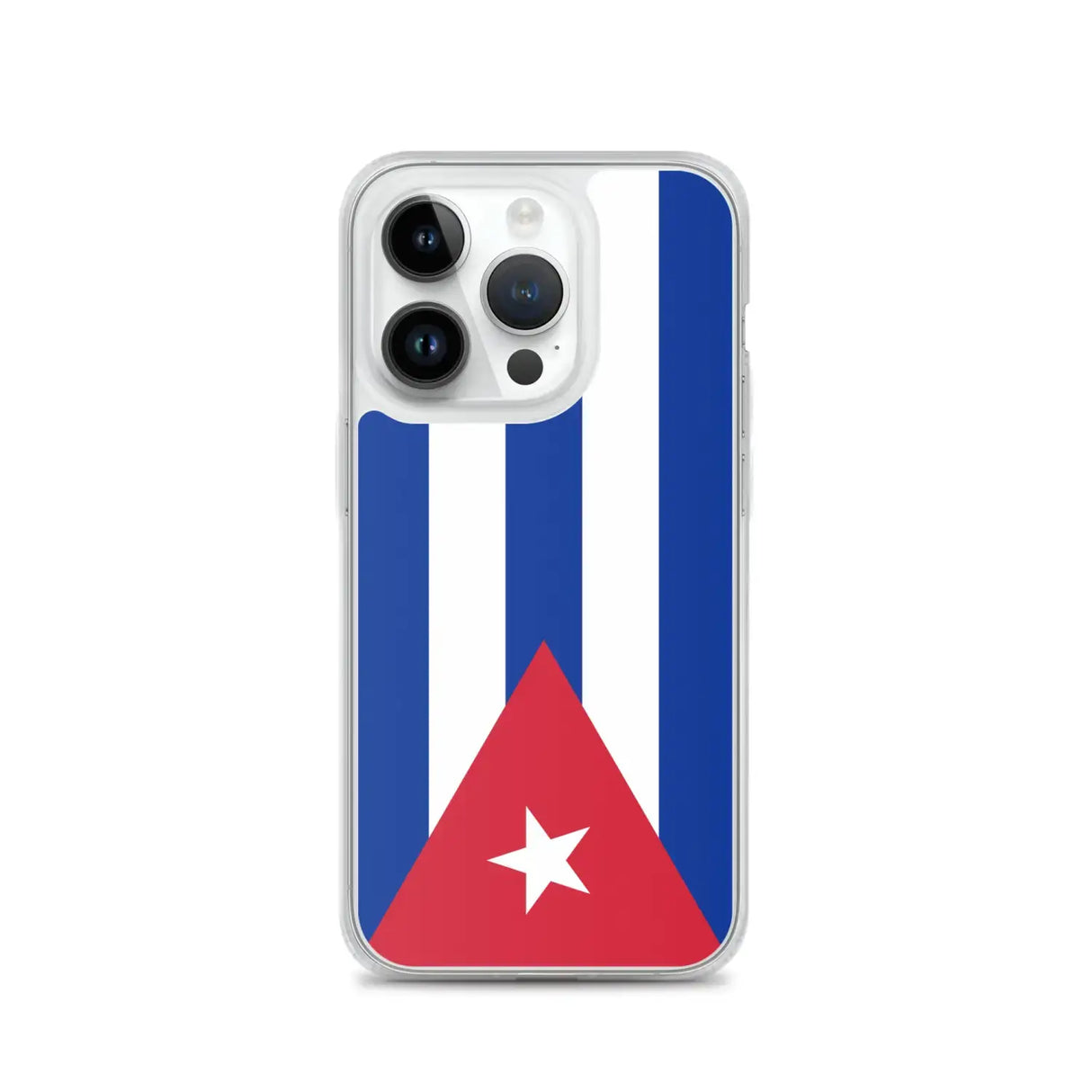 Coque iphone drapeau cuba souple antichoc transparente