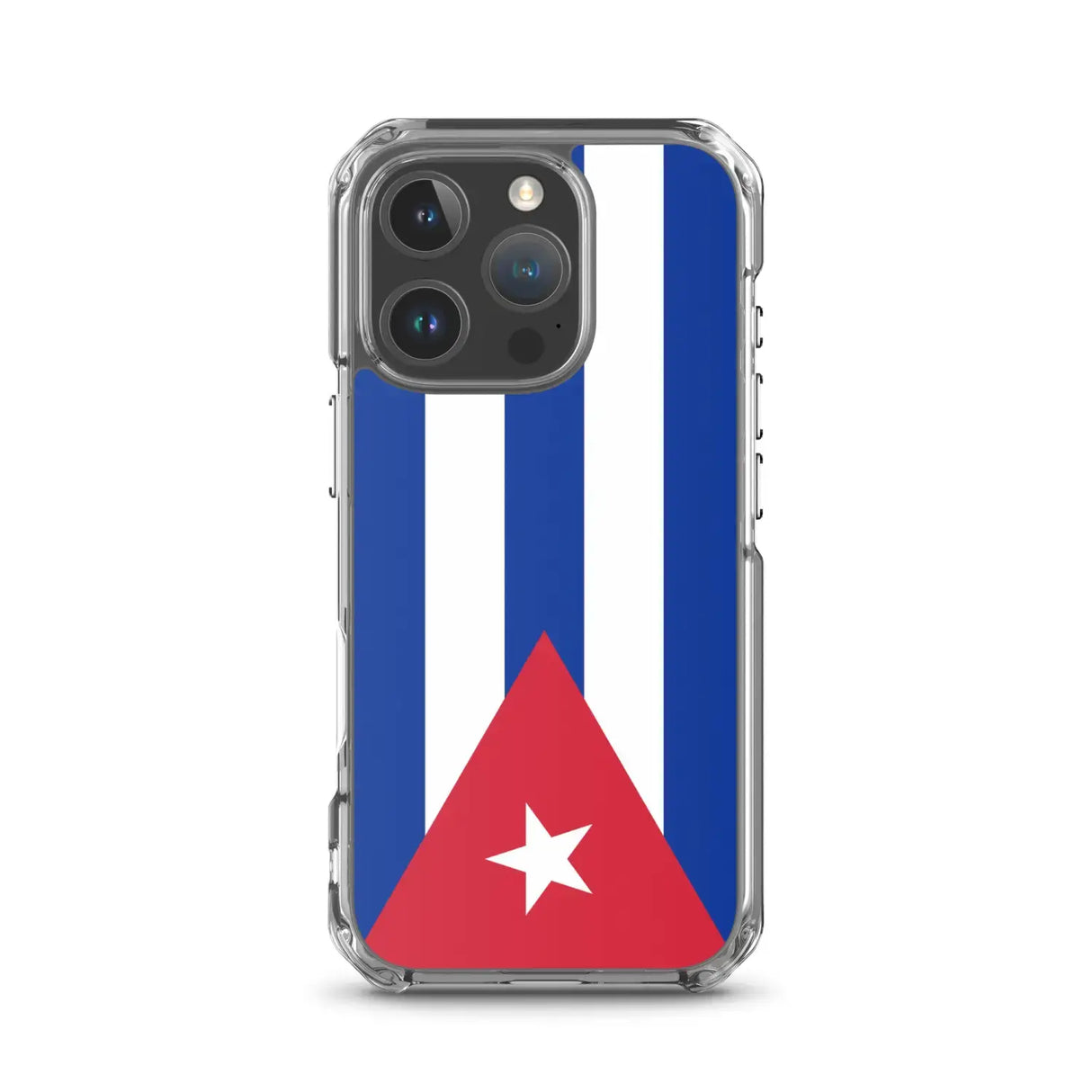 Coque iphone drapeau cuba souple antichoc transparente