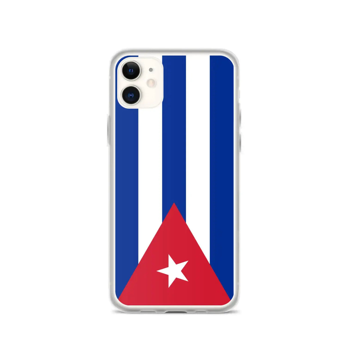 Coque iphone drapeau cuba souple antichoc transparente