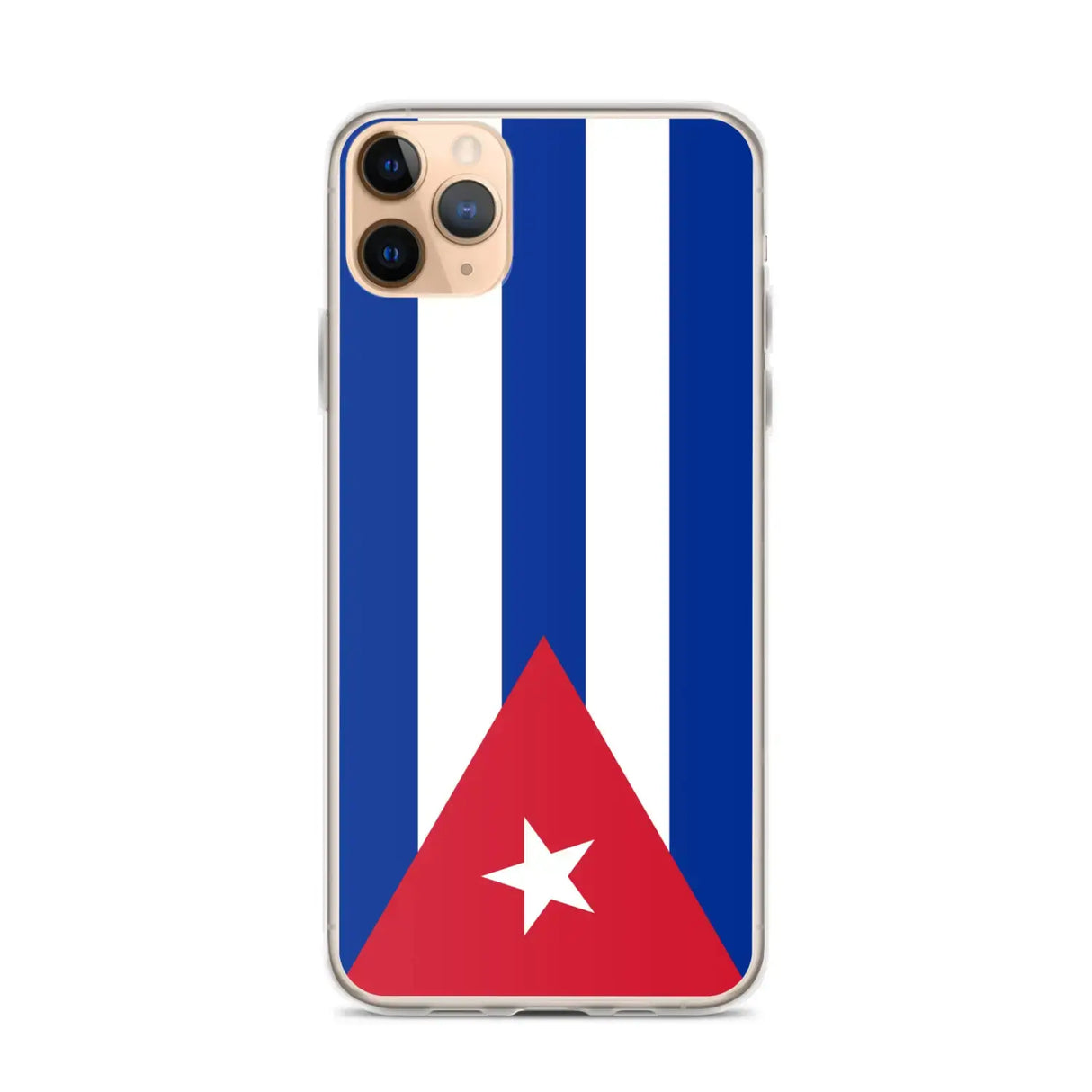 Coque iphone drapeau cuba souple antichoc transparente