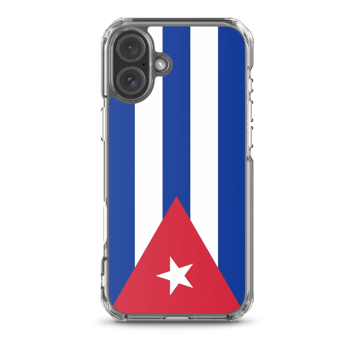 Coque iphone drapeau cuba souple antichoc transparente