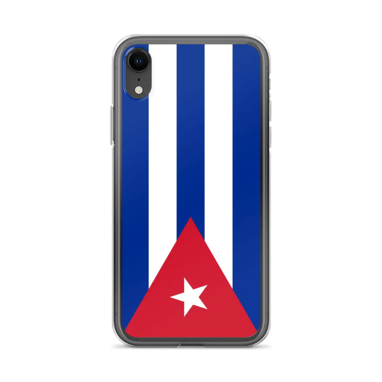 Coque iphone drapeau cuba souple antichoc transparente