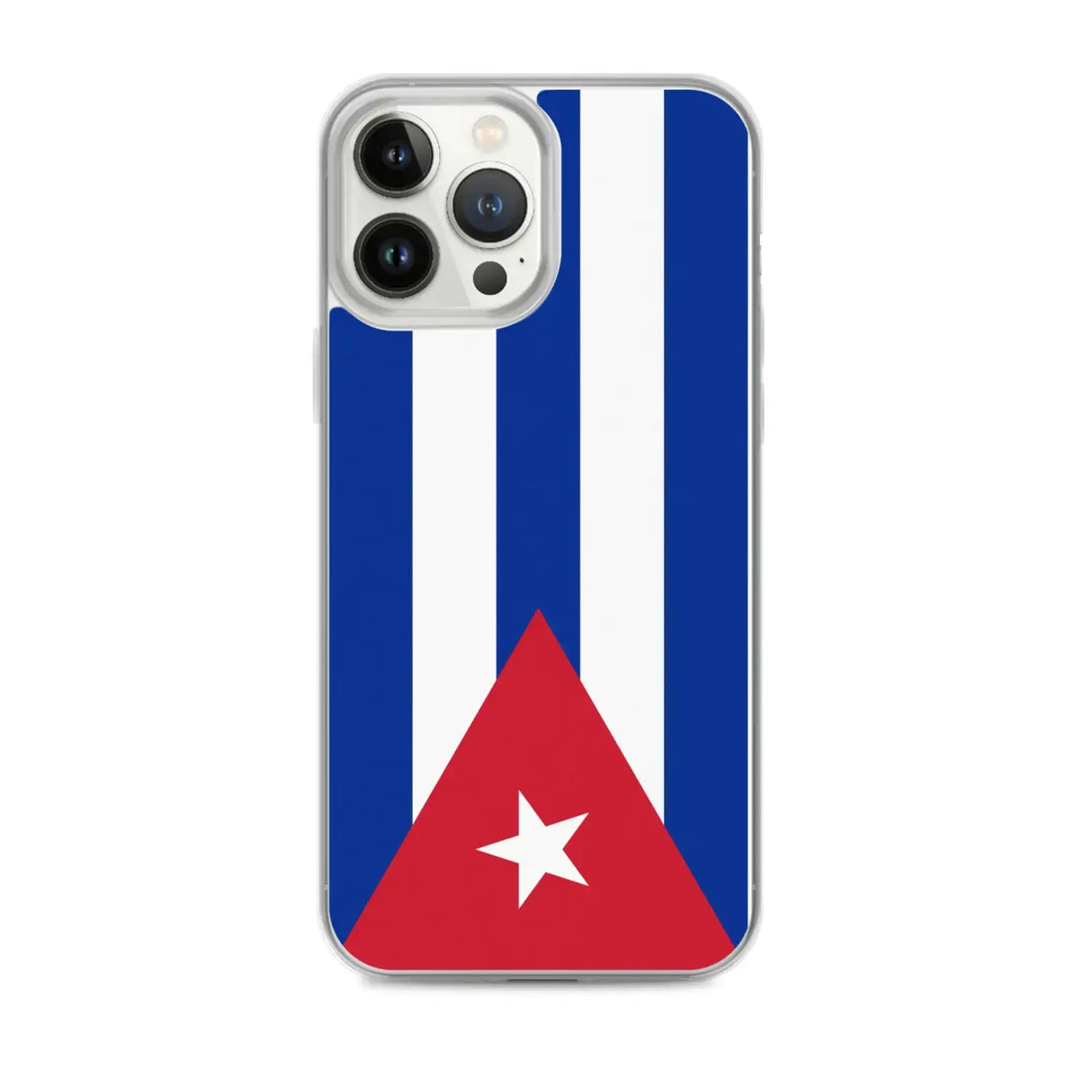 Coque iphone drapeau cuba souple antichoc transparente