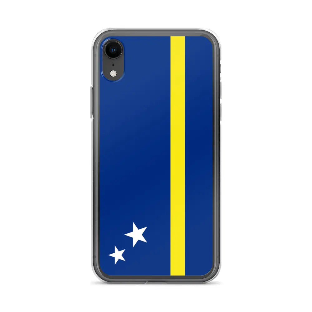 Coque iphone drapeau curaçao souple antichoc transparente