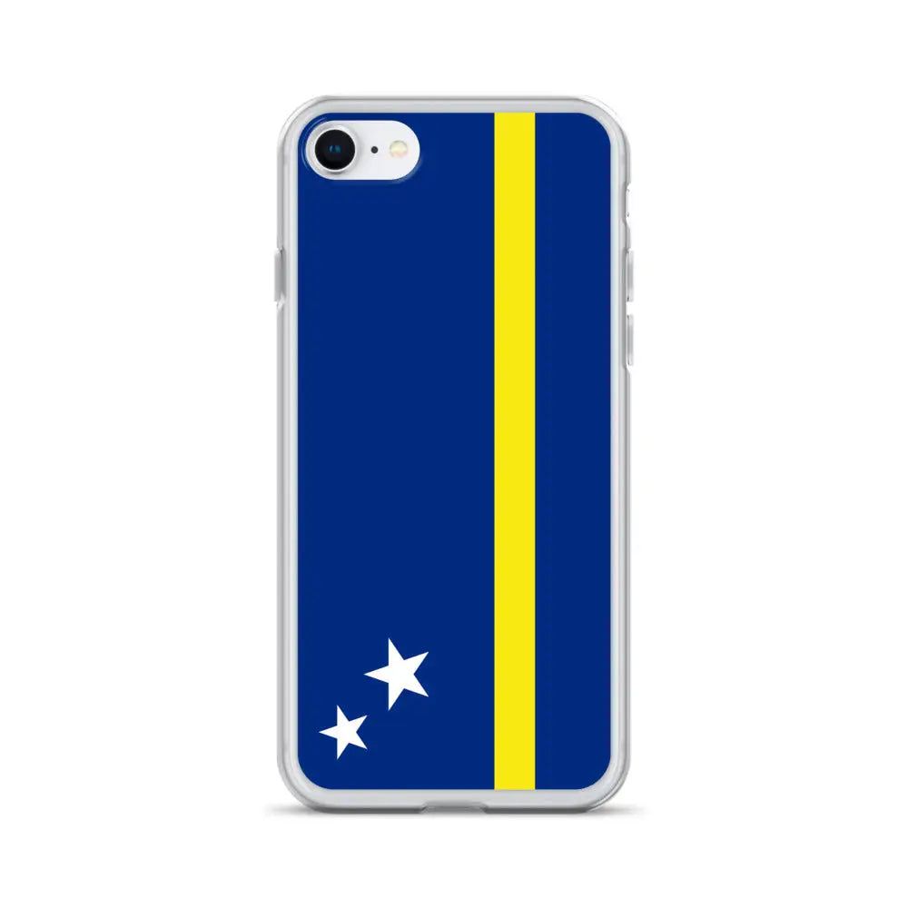 Coque iphone drapeau curaçao souple antichoc transparente