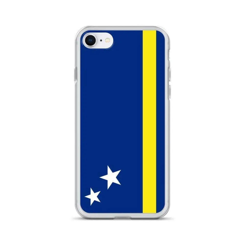 Coque iphone drapeau curaçao souple antichoc transparente