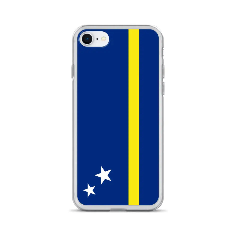 Coque iphone drapeau curaçao souple antichoc transparente