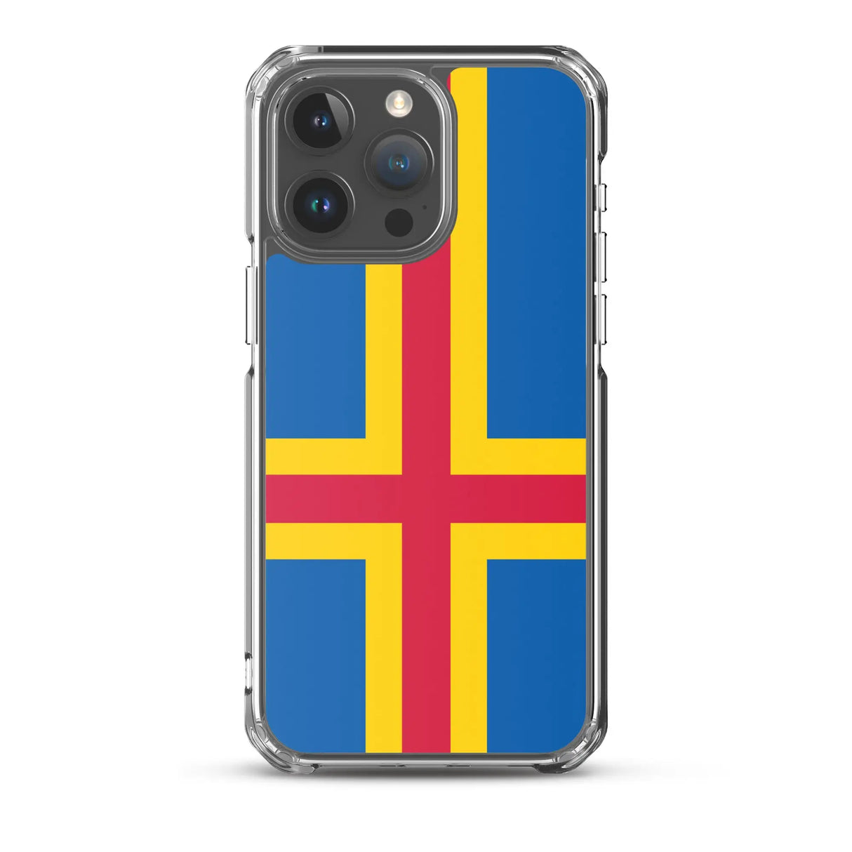 Coque iphone drapeau d’åland souple résistante antichoc