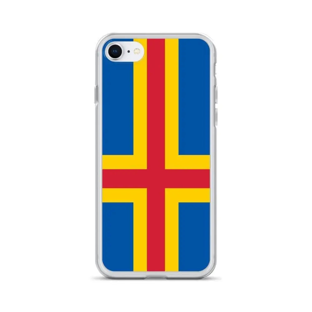 Coque iphone drapeau d’åland souple résistante antichoc