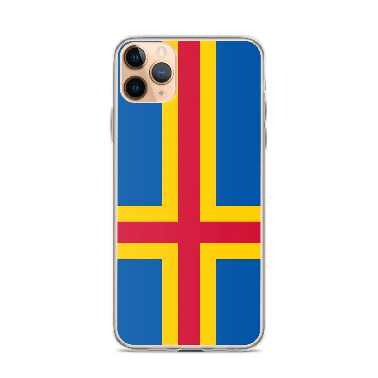 Coque iphone drapeau d’åland souple résistante antichoc